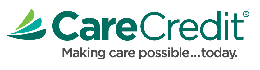 Green and gray Care Credit logo with tag line that says "Making care possible... today."  To show Med Spa Patient financing options.